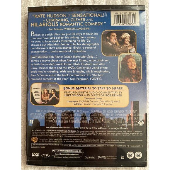 Alex & Emma (DVD, 2003) - Picture 2 of 2